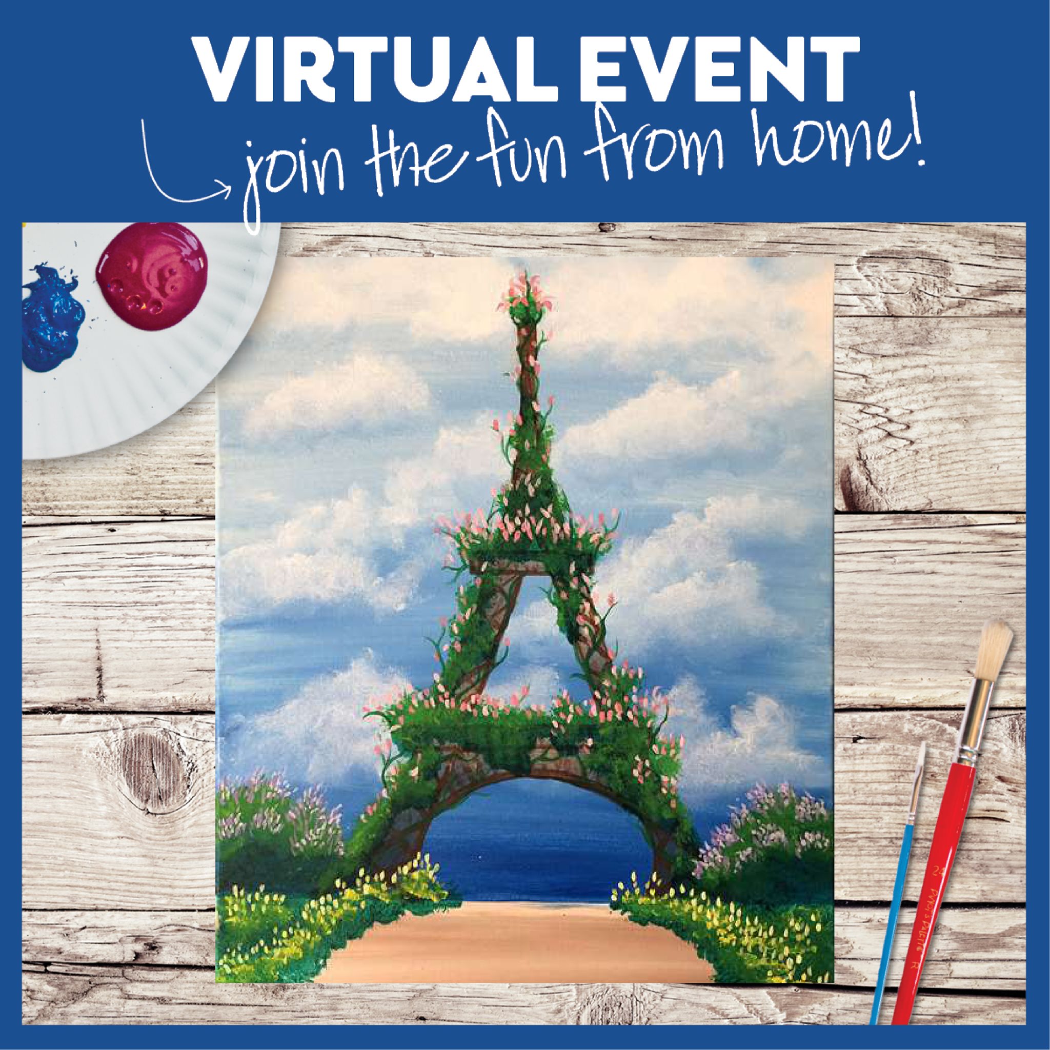 Virtual Live or Replay - Eiffel Flowers